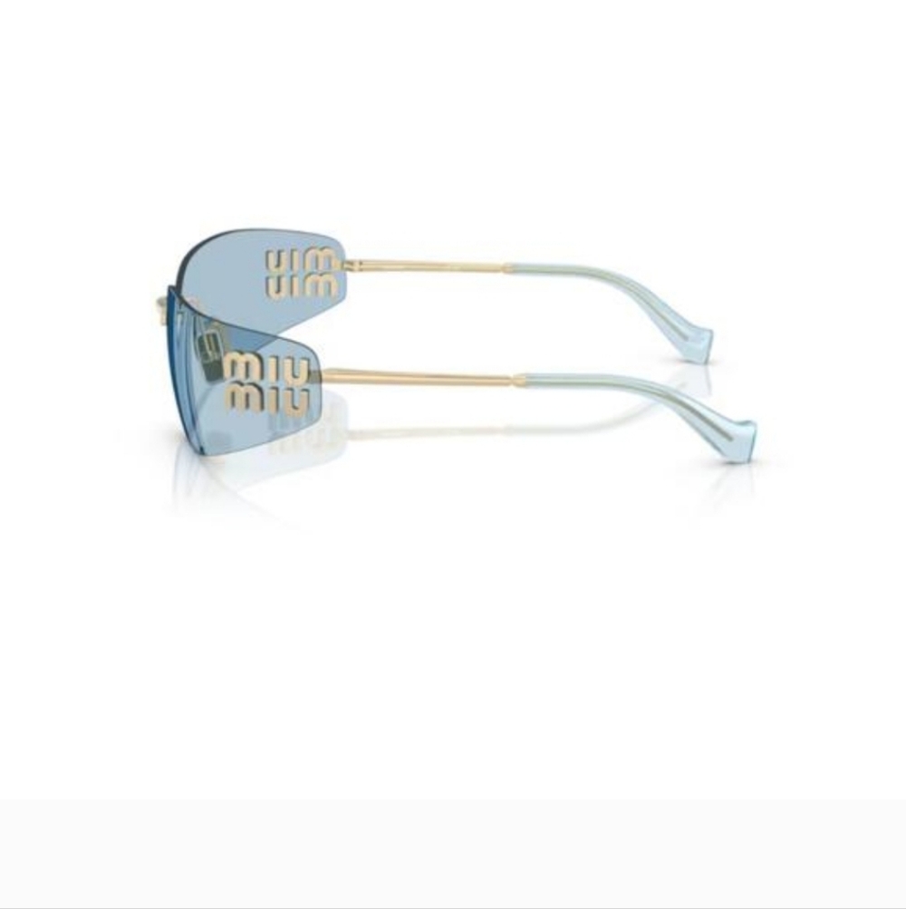 Miu Miu A51s Blue and Gold Sunglasses - Picture 4 of 11